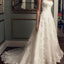 Sweetheart Long A-line White Lace Gorgeous High Quality Wedding Party Dresses, WD0119