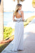 Lace Bridesmaid Dress, Chiffon Bridesmaid Dress, Open-Back Bridesmaid Dress, Floor-Length Bridesmaid Dress, Cheap Bridesmaid Dress, D147
