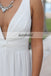 Deep V-Neck Sexy Bridesmaid Dress, Cheap Chiffon V-Back Bridesmaid Dress, D148