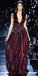 Sparkly beaded A-Line Sequin Sleeveless Tulle Prom Dresses, FC1808