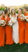 Simple Sleeveless Bright Chiffon Slit Cheap Bridesmaid Dress, FC1876