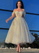 Charming Off Shoulder A-line Sparkle Homecoming Dress, HC001
