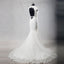 Best Sale Cap Sleeves Sexy Deep V Neck Lace Backless Wedding Dresses with Short Train,220020