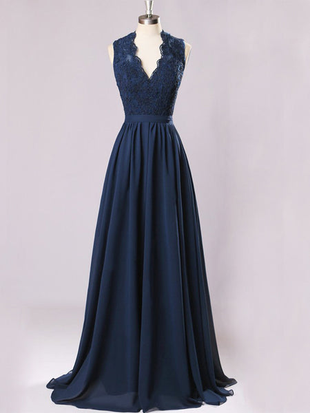 New Long Bridesmaid Dresses Navy Blue Chiffon Wedding Party Gown,off-s Dairy Bridal New Long Bridesmaid Dresses Navy Blue Chiffon Wedding Party Gown,off-s Dairy Bridal