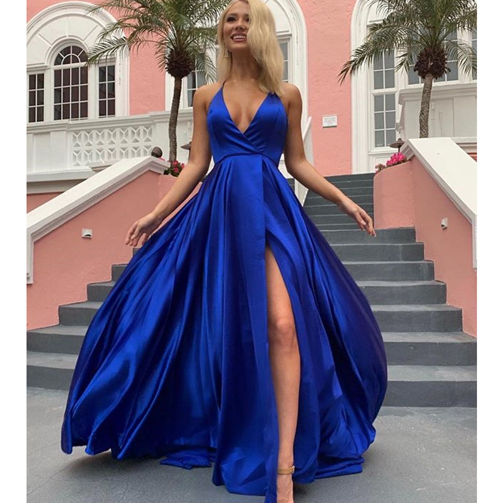 Halter Sexy Long Prom Dresses, A-line Prom Dresses, Cheap Prom Dresses Halter Sexy Long Prom Dresses, A-line Prom Dresses, Cheap Prom Dresses