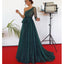 Charming One-Shoulder Long Sleeve A-line Sparkly tulle Prom Dresses, FC2387