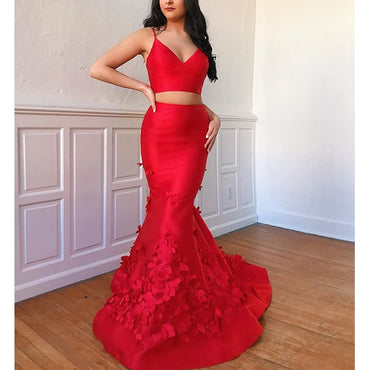 A-line V-neck Beading Top Black Ball Gown, Long Prom Dresses, PD0048