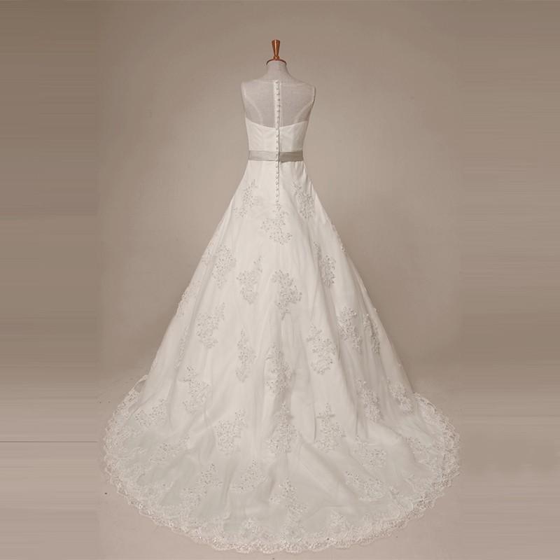 Long Wedding Dress, Lace Wedding Dress, Tulle Wedding Dress, Simple Design Bridal Dress, Sweet Heart Wedding Dress, Custom Made Wedding Dress, LB0265