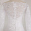 Long Wedding Dress, Lace Wedding Dress, Off Shoulder Wedding Dress, Long Sleeve Bridal Dress, Charming Wedding Dress, Applique and Sequin Wedding Dress, LB0283