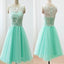 mint lace lovely simple elegant homecoming prom bridesmaid dress,BD0028