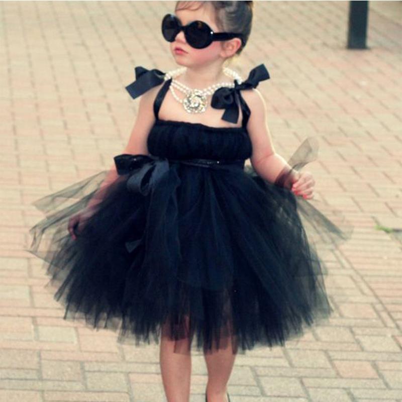 Cool Black Tulle Little Girl Dresses, Affordable Flower Girl Dresses, Dairy Bridal Cool Black Tulle Little Girl Dresses, Affordable Flower Girl Dresses, Dairy Bridal