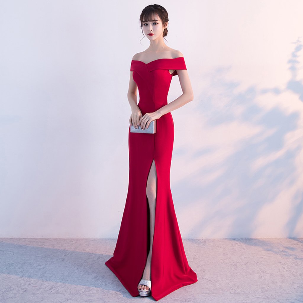 Long Prom Dresses, Off Shoulder Prom Dresses, Satin Party Prom Dresses Dairy Bridal Long Prom Dresses, Off Shoulder Prom Dresses, Satin Party Prom Dresses Dairy Bridal