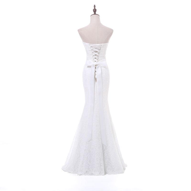 Long Wedding Dress, High Quality  Wedding Dress, Lace Bridal Dress,  Mermaid Wedding Dress, Sweet Heart Wedding Dress, Beading Wedding Dress, LB0354