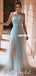 New Arrival One Shoulder Sparkle Sequin Tulle Slit Prom Dress, FC4390