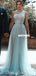 New Arrival One Shoulder Sparkle Sequin Tulle Slit Prom Dress, FC4390
