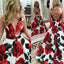 Unique Printed A-Line Prom Dresses, Charming Sleeveless Prom Dresses, D444