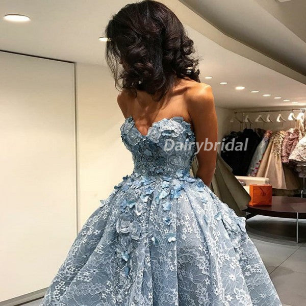 heart prom dress Red Heart Square Tulle Puffy Sleeve A Line Prom Dress