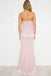 Pink Sweet Heart Lace Prom Dress, Double FDY Mermaid Slit Prom Dress, D476