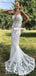 New Arrival Sweetheart Mermaid Lace Backless Wedding Dresses, FC4816