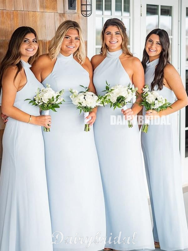 Halter Chiffon A-line Backless Inexpensive Bridesmaid Dress, FC4842 Halter Chiffon A-line Backless Inexpensive Bridesmaid Dress, FC4842