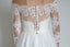 Long Wedding Dress, Lace Wedding Dress, A-Line Bridal Dress, Long Sleeve Wedding Dress, Off-Shoulder Wedding Dress, Tulle Wedding Dress, Charming Wedding Dress, LB0484