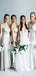 Gorgeous Mermaid Soft Satin V-neck Backless Bridesmaid Dress, FC4924