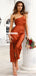 Fashion One-Shoulder Sheath Mermaid Tea-length Bridesmaid Dress, FC5310