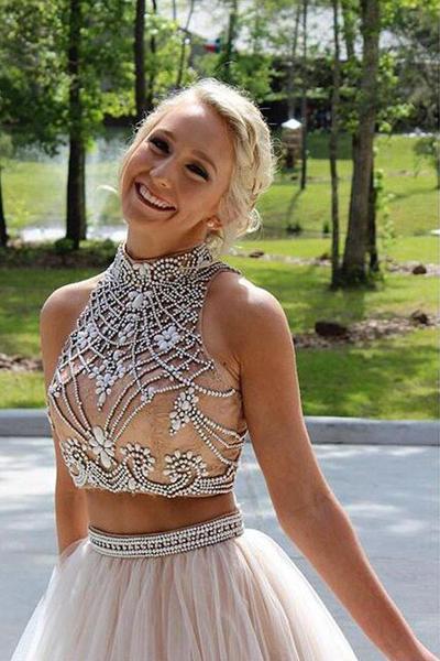 Long Prom Dresses, Tulle Prom Dresses, A-Line Party Dresses, Two Piece Dairy Bridal Long Prom Dresses, Tulle Prom Dresses, A-Line Party Dresses, Two Piece Dairy Bridal