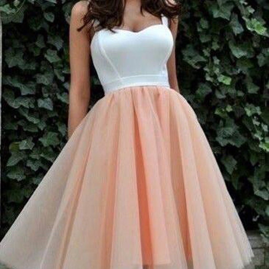 Short Homecoming Dress, Tulle Homecoming Dress, Satin Homecoming Dress Dairy Bridal Short Homecoming Dress, Tulle Homecoming Dress, Satin Homecoming Dress Dairy Bridal