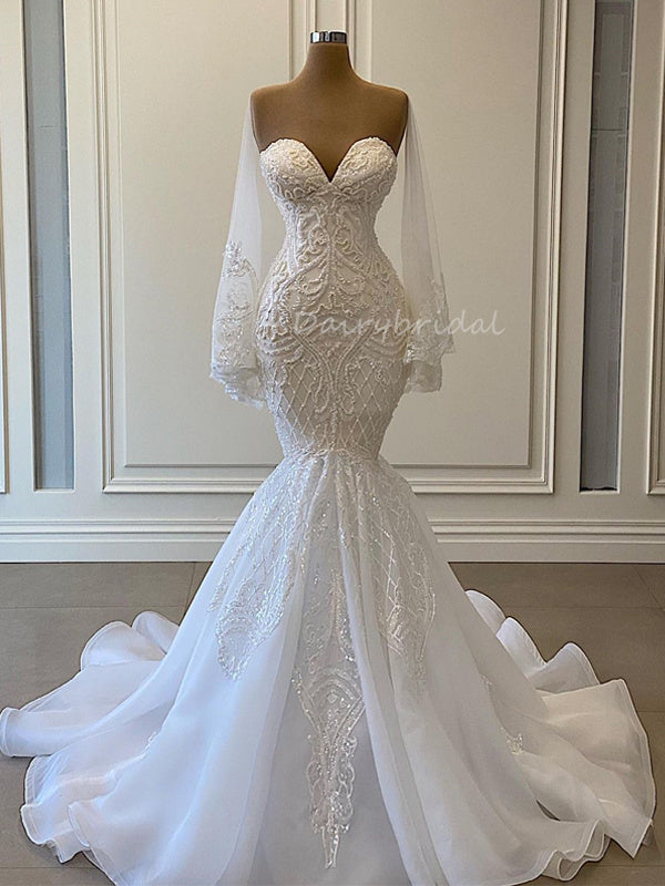 Mermaid Wedding Dresses | Shop 2023 Mermaid Bridal Gowns - Couture Candy
