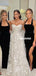 Halter Velvet Sexy Mermaid Slit Backess Long Bridesmaid Dress, FC6018