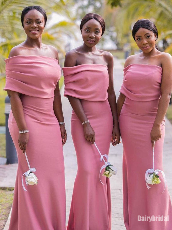 Charming Off Shoulder Mermaid Soft Satin Long Bridesmaid Dress, FC6157 Dairy Bridal Charming Off Shoulder Mermaid Soft Satin Long Bridesmaid Dress, FC6157 Dairy Bridal