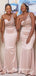 Sweetheart Mermaid Soft Satin One-shoulder Sequin Bridesmaid Dress, FC6177