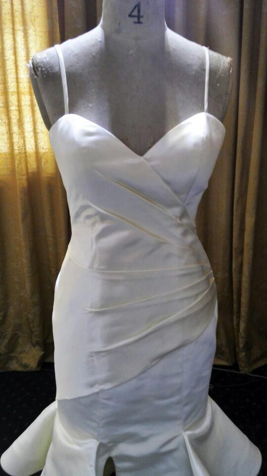 Sexy Low back Sweetheart Fitted Peplum Mermaid Fit Cheap Simple Beach Dairy Bridal Sexy Low back Sweetheart Fitted Peplum Mermaid Fit Cheap Simple Beach Dairy Bridal