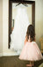 Pink A-Line Tulle Flower Girl Dresses, Popular Applique Little Girl Dresses, FC650