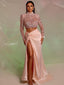 Stunning Two-Pieces Mermaid Long-Sleeves High Neck Prom Dresses, FC6541
