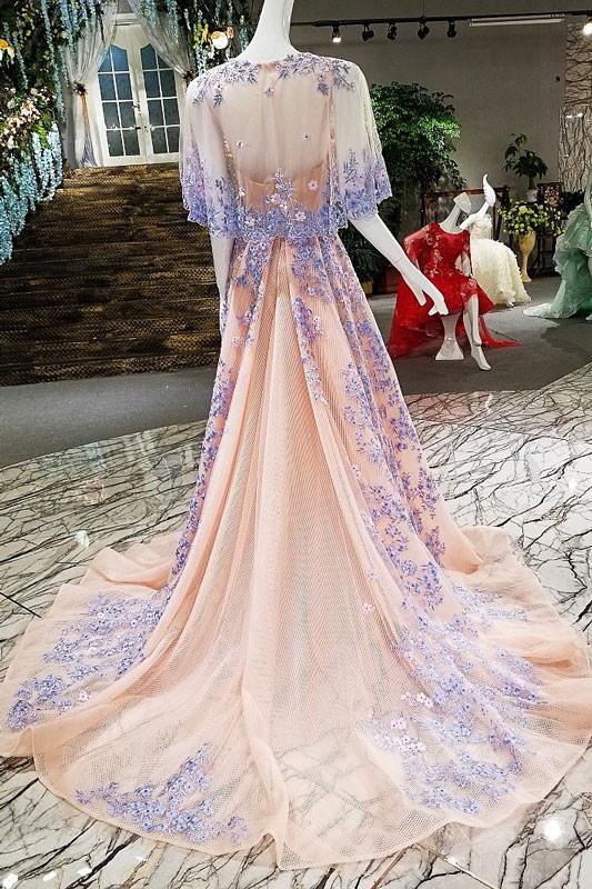 Long Prom Dresses, Tulle Prom Dresses, Vintage Party Prom Dresses, V-N – Dairy Bridal