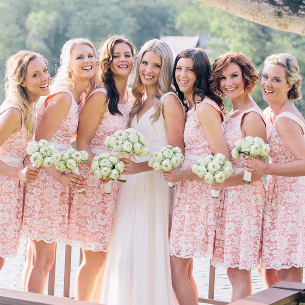 Short Bridesmaid Dress, Sleeveless Bridesmaid Dress, Lace Bridesmaid Dress, Dress for Wedding, Knee-Length Bridesmaid Dress, Bridesmaid ... Short Bridesmaid Dress, Sleeveless Bridesmaid Dress, Lace Bridesmaid Dress, Dress for Wedding, Knee-Length Bridesmaid Dress, Bridesmaid ...