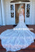 Charming V-Neck Sleeveless Wedding Dress, Lace Mermaid Vintage Wedding Dress, D753