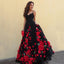 Spaghetti Straps Backless Prom Dress, Charming Applique Lace Prom Dress, D772