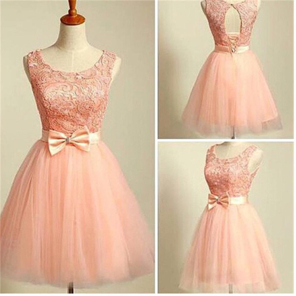 peach pink lace lovely for teens modest formal homecoming prom gowns dress,BD0080 peach pink lace lovely for teens modest formal homecoming prom gowns dress,BD0080