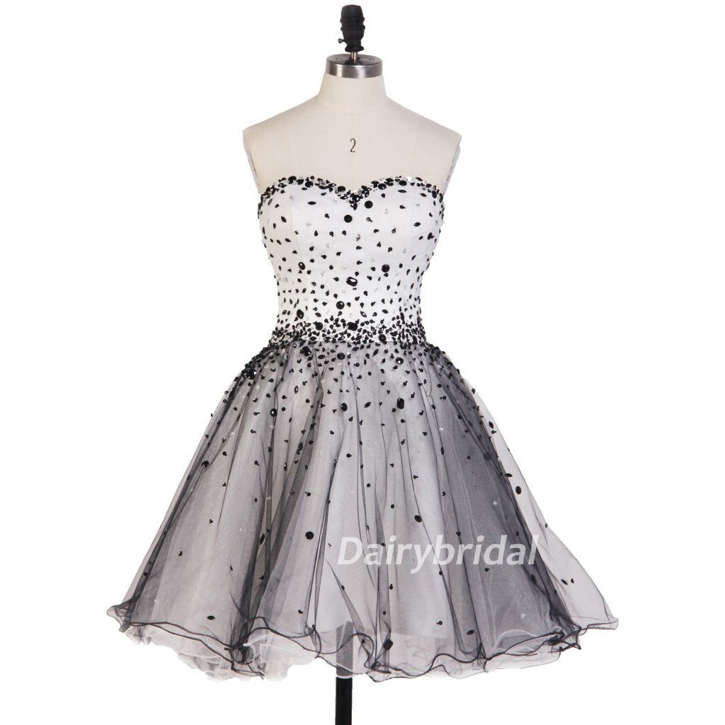 Sweet Heart Homecoming Dress, Beading Homecoming Dress, Tulle Homecomi Dairy Bridal Sweet Heart Homecoming Dress, Beading Homecoming Dress, Tulle Homecomi Dairy Bridal