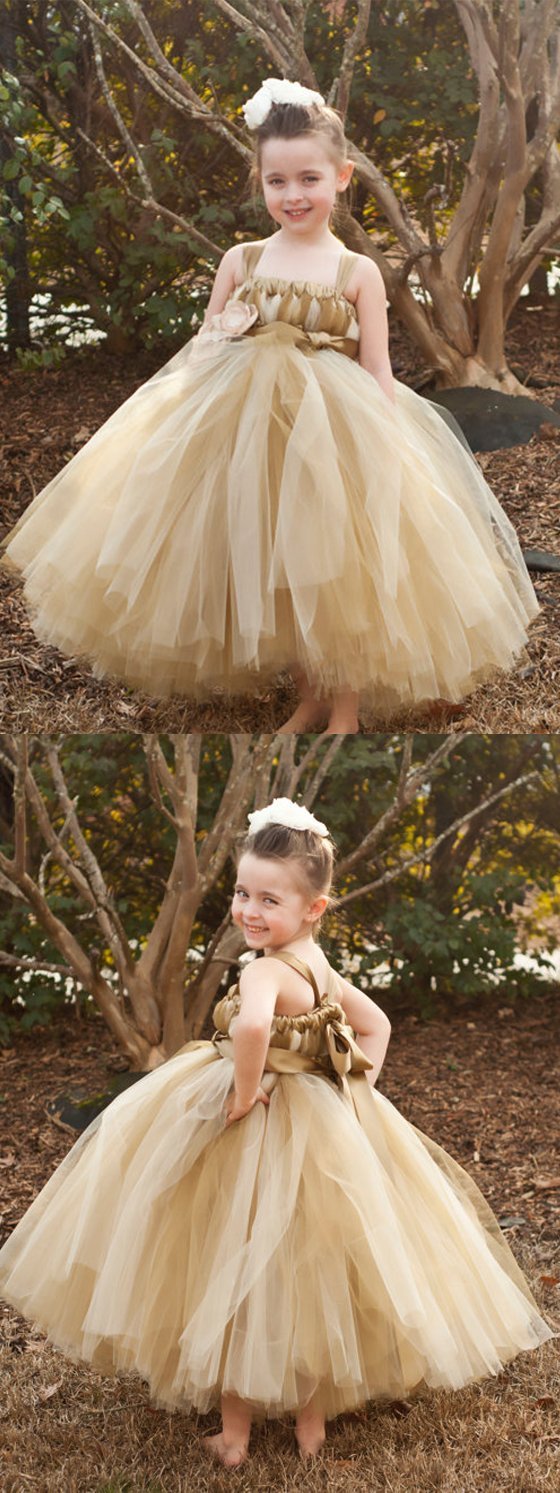 Brown Tulle Pixie Tutu Dresses, Popular Flower Girl Dresses, Free Custom Dresses, FG021 Brown Tulle Pixie Tutu Dresses, Popular Flower Girl Dresses, Free Custom Dresses, FG021