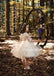 Long Sleeve Organza Lace Pixie Tutu Dresses, Cheap Flower Girl Dresses, D95