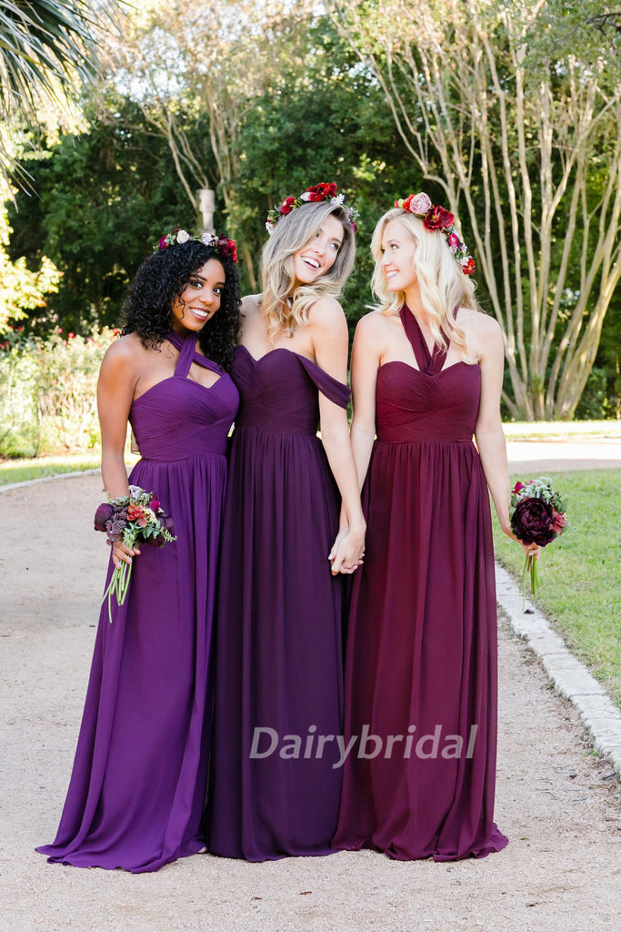 Mismatched Bridesmaid Dress, Chiffon Bridesmaid Dress, Charming Brides ...