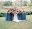 Mismatched Tulle Bridesmaid Dress, Simple A-Line Sleeveless Bridesmaid Dress, D971