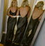 Simple Mermaid Sleeveless Sexy V-neck Backless Bridesmaid Dress, FC2443