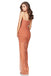 Sexy Slit Tulle Backless Floor-length Pleated Mermaid Bridesmaid Dress, FC2706