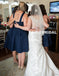 Short A-Line Cheap Bridesmaid Dress, Knee-Length Bridesmaid Dress, D1032