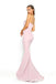 Straight Neckline Mermaid Sxey Backless Floor-Length Bridesmaid Dress, FC4557